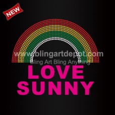 Love Sunny Rhinestone Transfer Vinyl